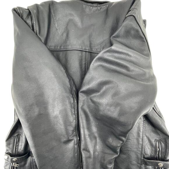 UNIK Premium Men's Leather Jacket Biker Motorcycle Size 48 - Picture 5 of 6
